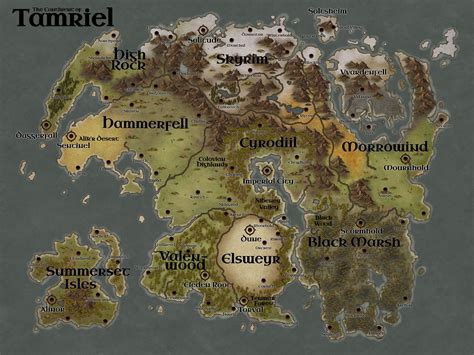 elder scrolls online map